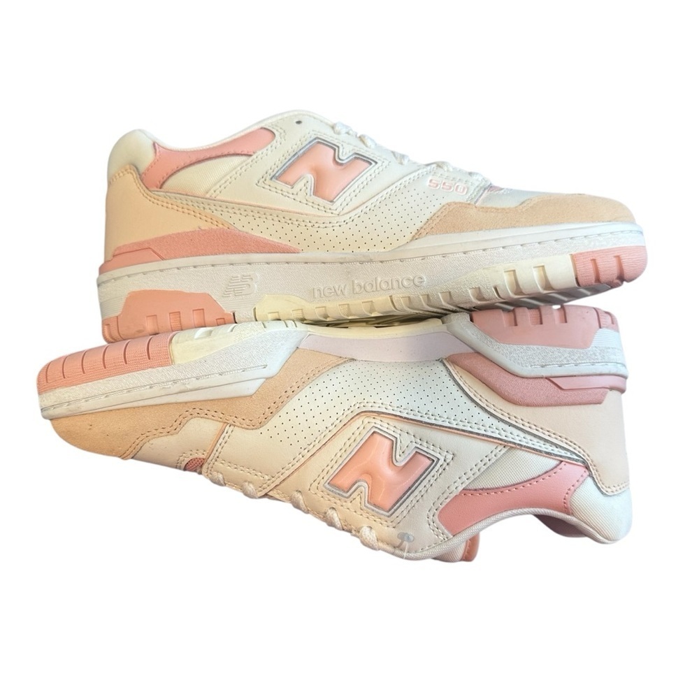 New Balance Pink and White Sneakers - Picture 4 of 9